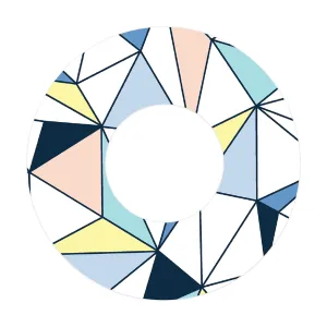 Winter Geometric Patch  Tape Designed for the FreeStyle Libre 2