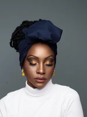 Wire Headwrap - Mila Navy Blue