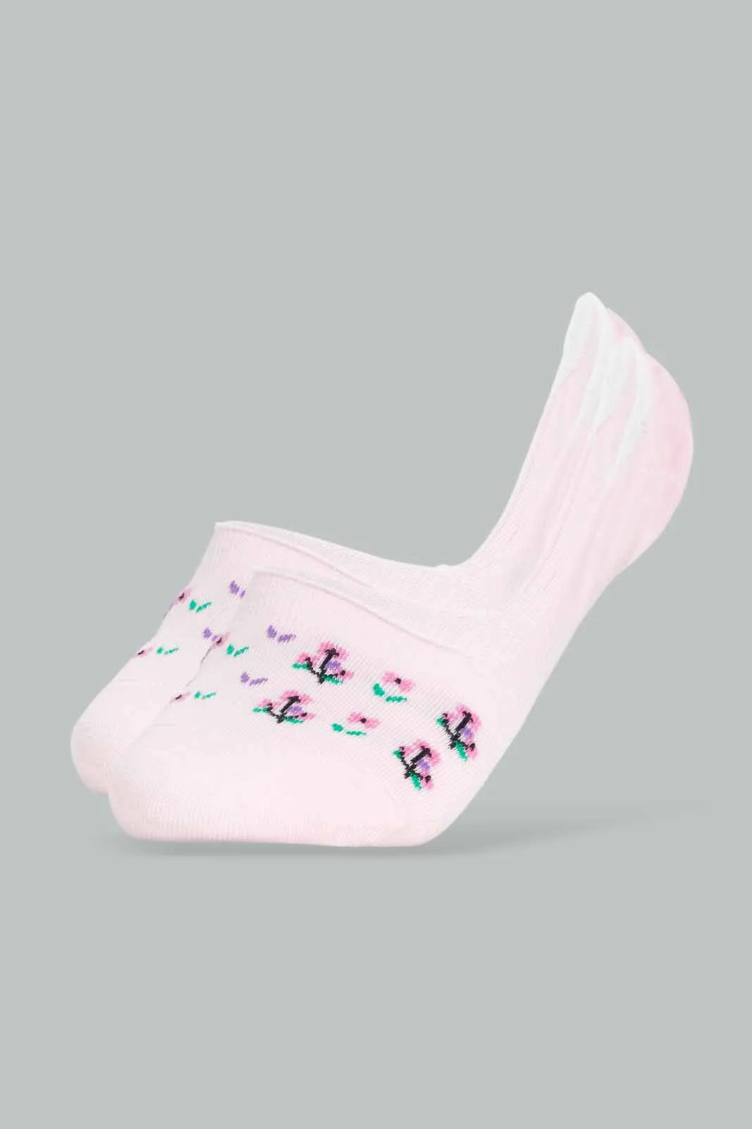 Women Assorted Printed Invisible Socks (Pack Of 5)