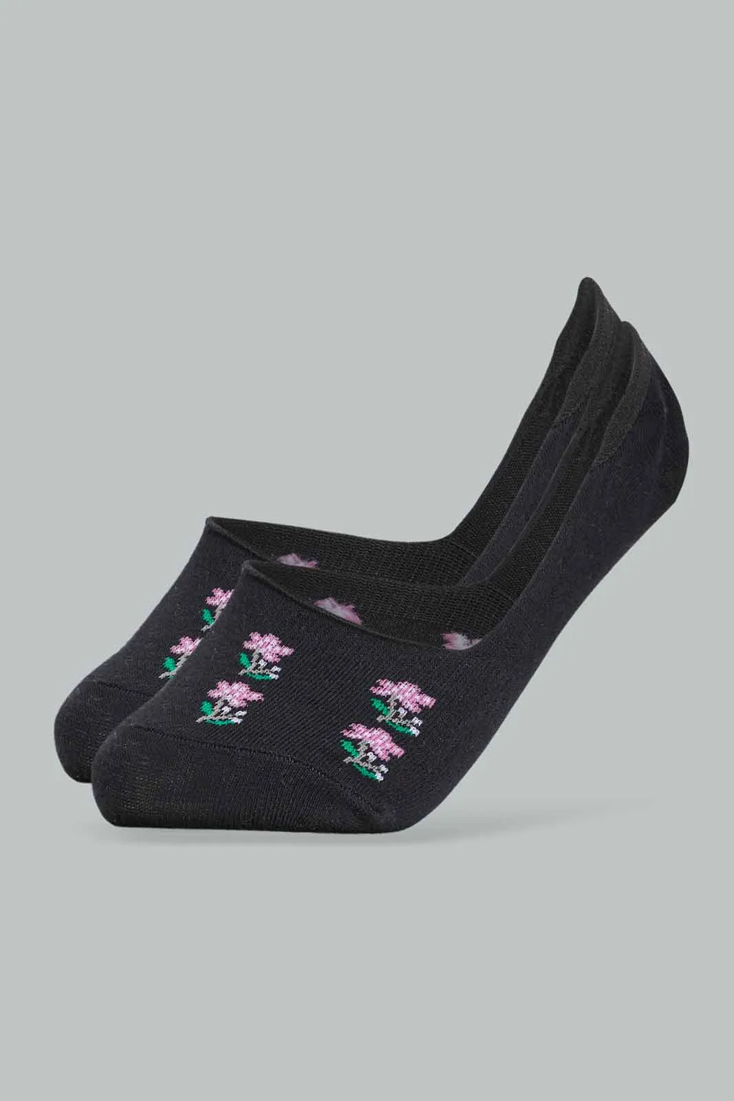 Women Assorted Printed Invisible Socks (Pack Of 5)