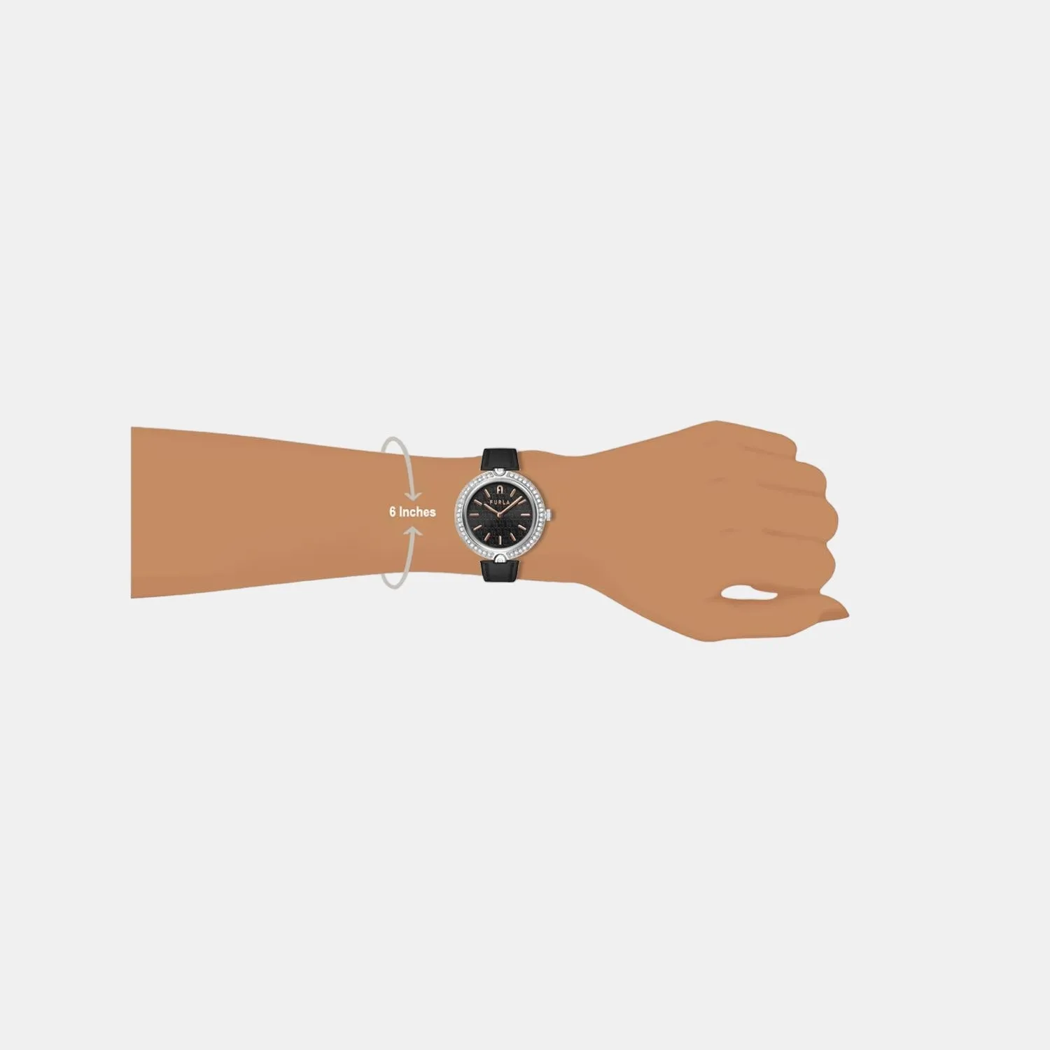 Women Black Analog Leather Watch WW00006004L1