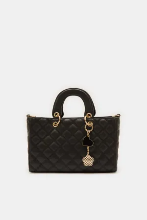 Women Black Quilting Day Bag