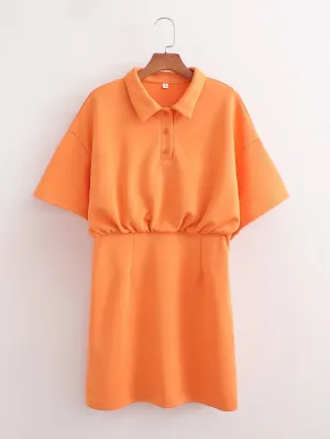 Women Clothing French Waist Slimming Casual Knitted Batwing Sleeve Short Dress