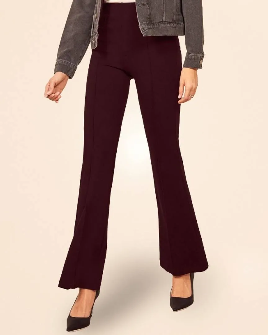 Women Cotton Lycra Casual Trouser