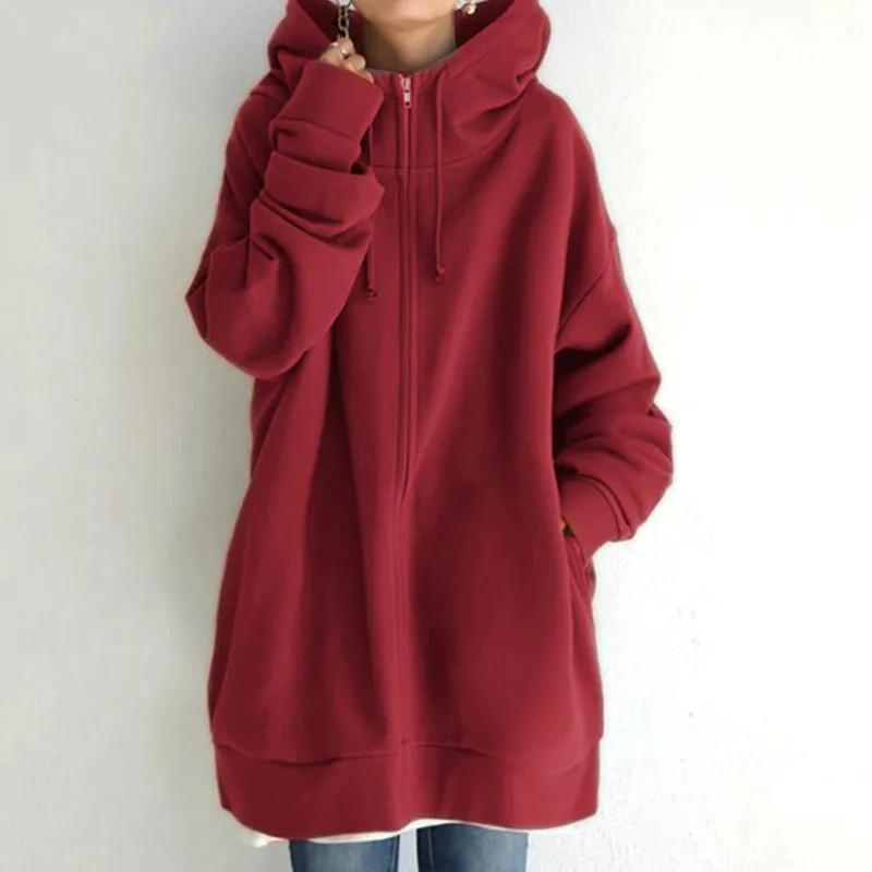 Women Cozy Winter Oversized Pullover Hoodie