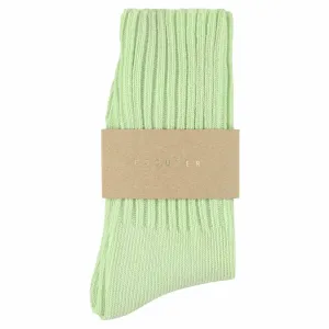 Women Crew Socks - Aqua Green