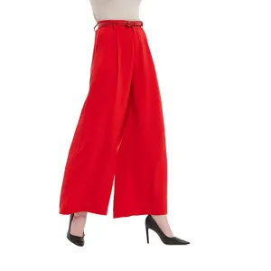 Women High Waist Casual Wide Leg Long Palazzo Pants Regular Trousers