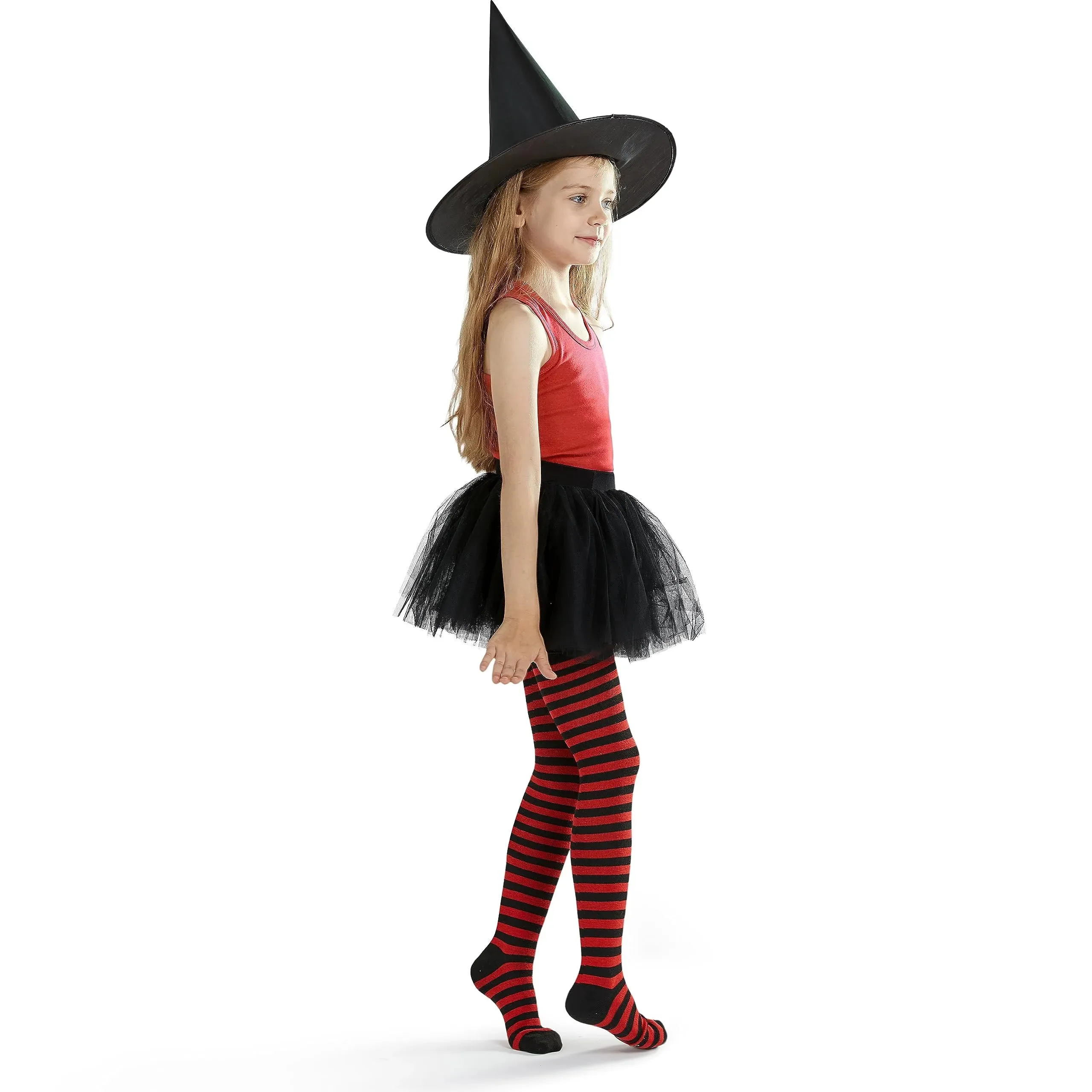 Women Over the Knee Striped Thigh High Costume Accessories Stockings for Women and Girls