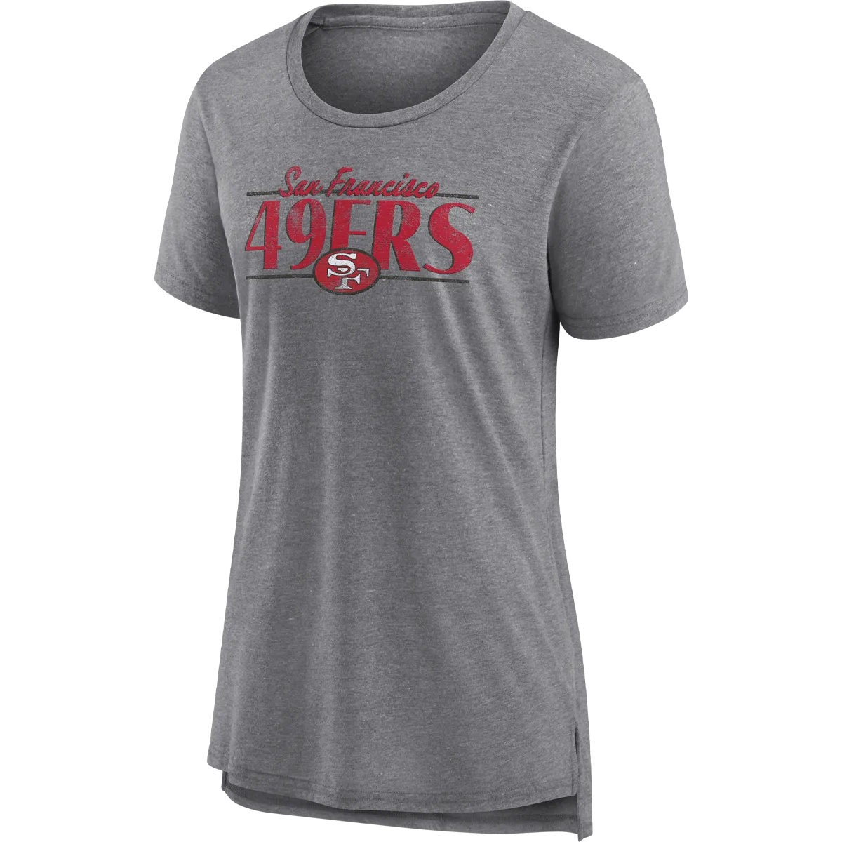 Women's 49ers Up The Middle Triblend Short Sleeve Tee
