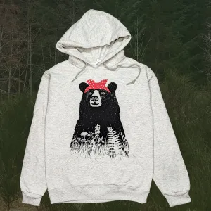 Women's Bandana Bear Hoodie