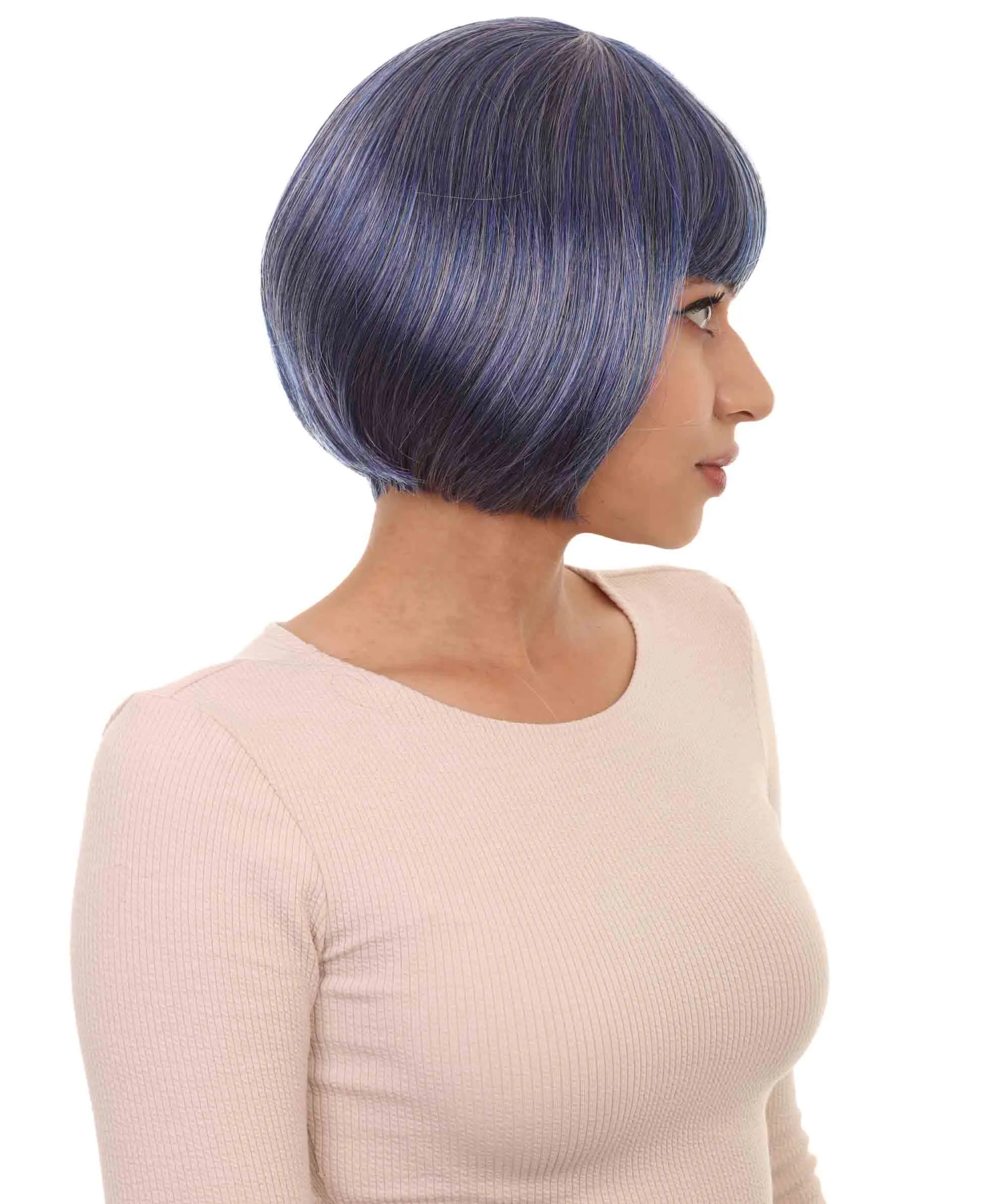 Women's Bob Wig | Short Fancy Cosplay Halloween Wig | Premium Breathable Capless Cap