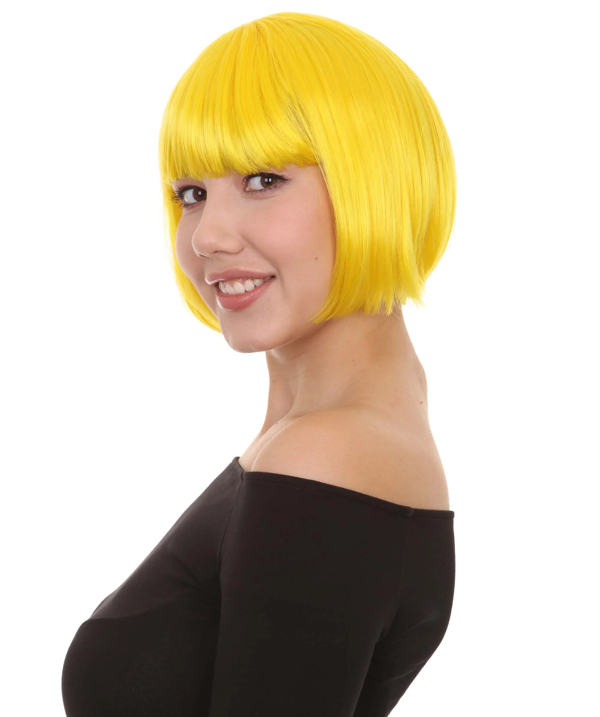 Women's Bob Wig | Short Fancy Cosplay Halloween Wig | Premium Breathable Capless Cap