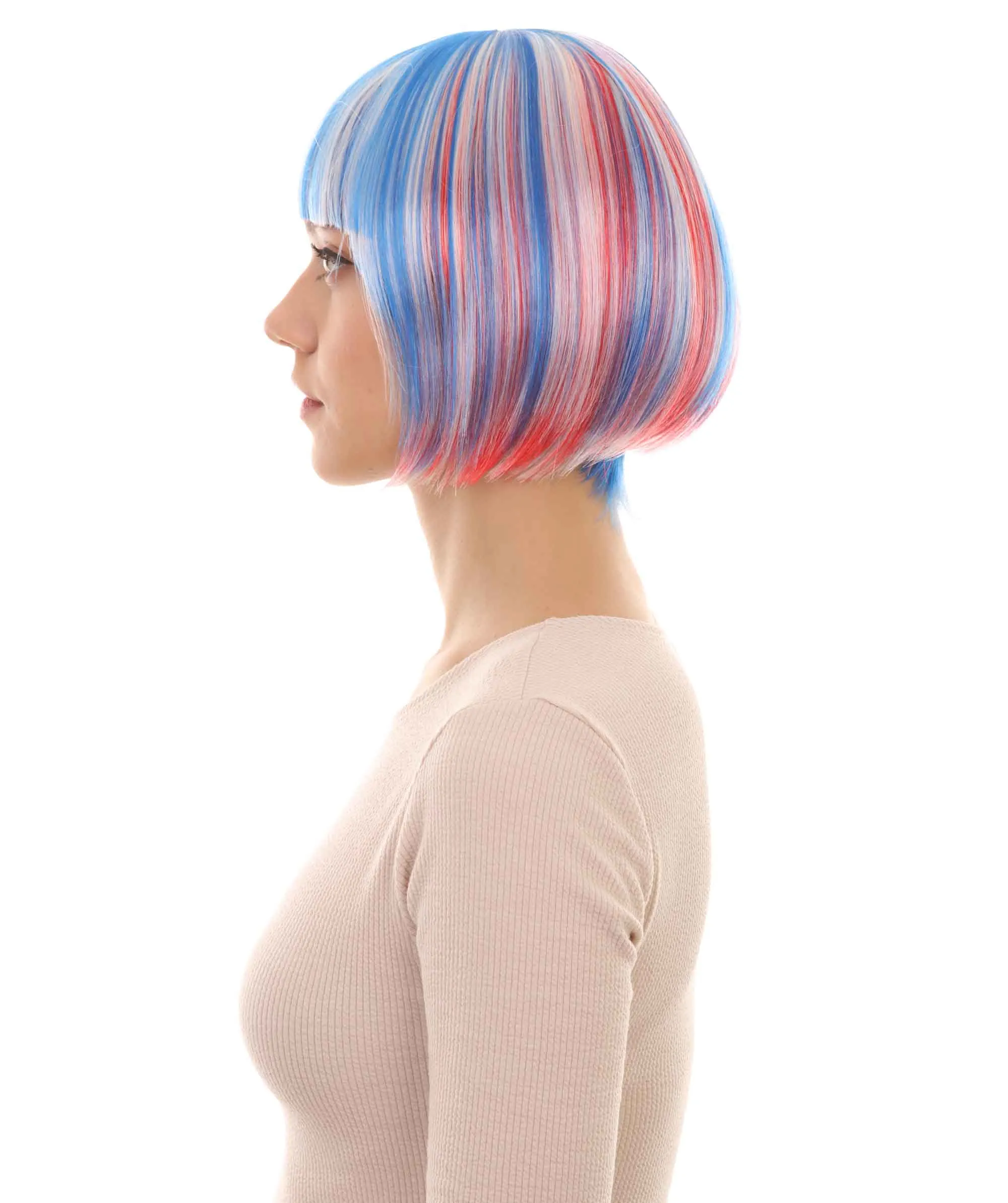 Women's Bob Wig | Short Fancy Cosplay Halloween Wig | Premium Breathable Capless Cap