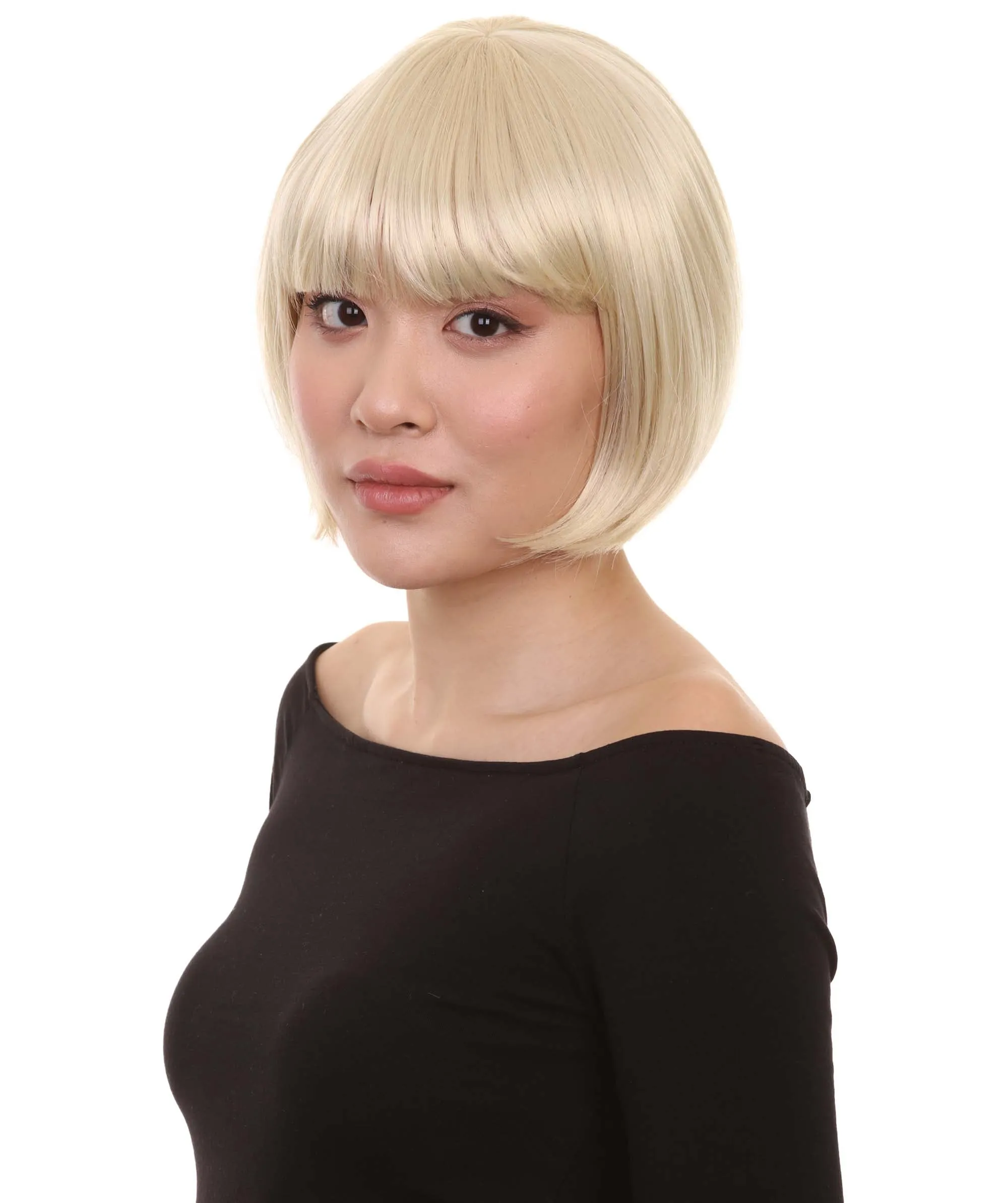 Women's Bob Wig | Short Fancy Cosplay Halloween Wig | Premium Breathable Capless Cap