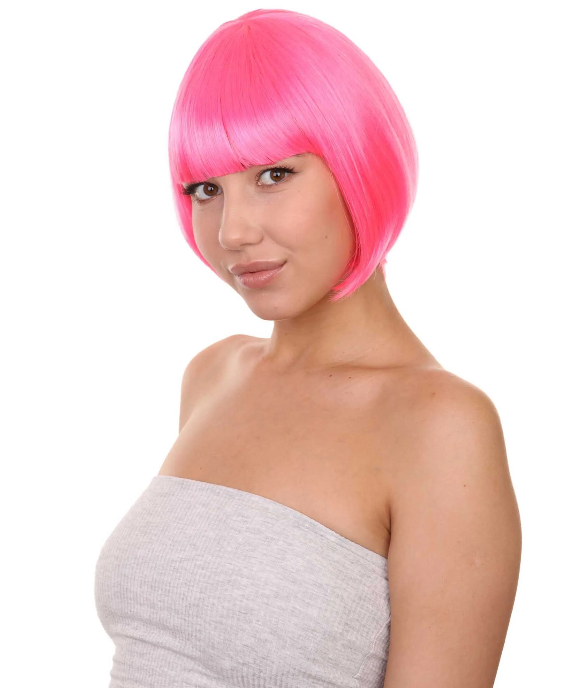 Women's Bob Wig | Short Fancy Cosplay Halloween Wig | Premium Breathable Capless Cap