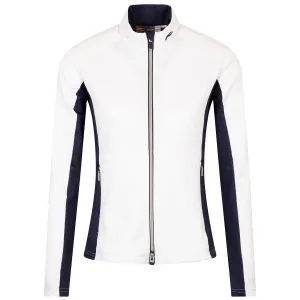 Womens Emelia Mid Layer White/Atlanta Blue - SS24