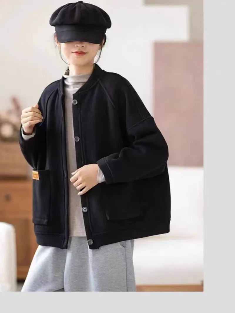 Women’s Fashionable Open-Front Pocket Style Sweater