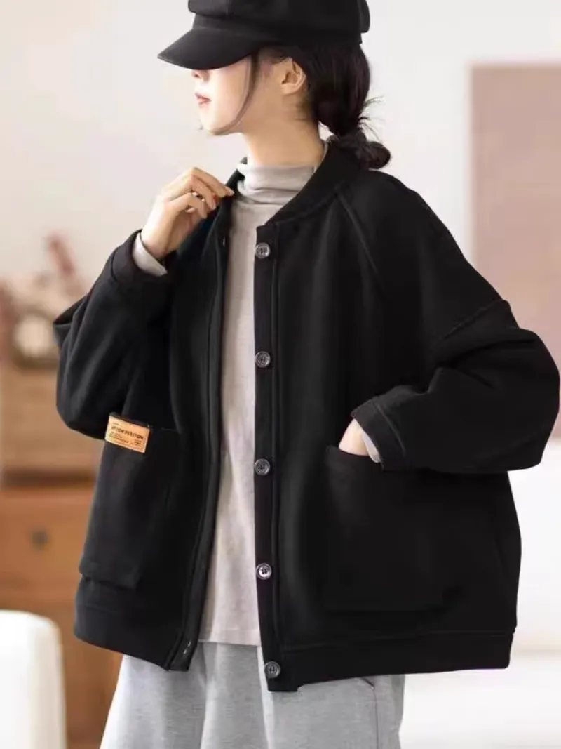 Women’s Fashionable Open-Front Pocket Style Sweater
