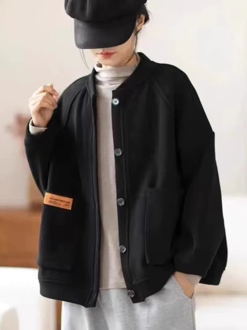 Women’s Fashionable Open-Front Pocket Style Sweater