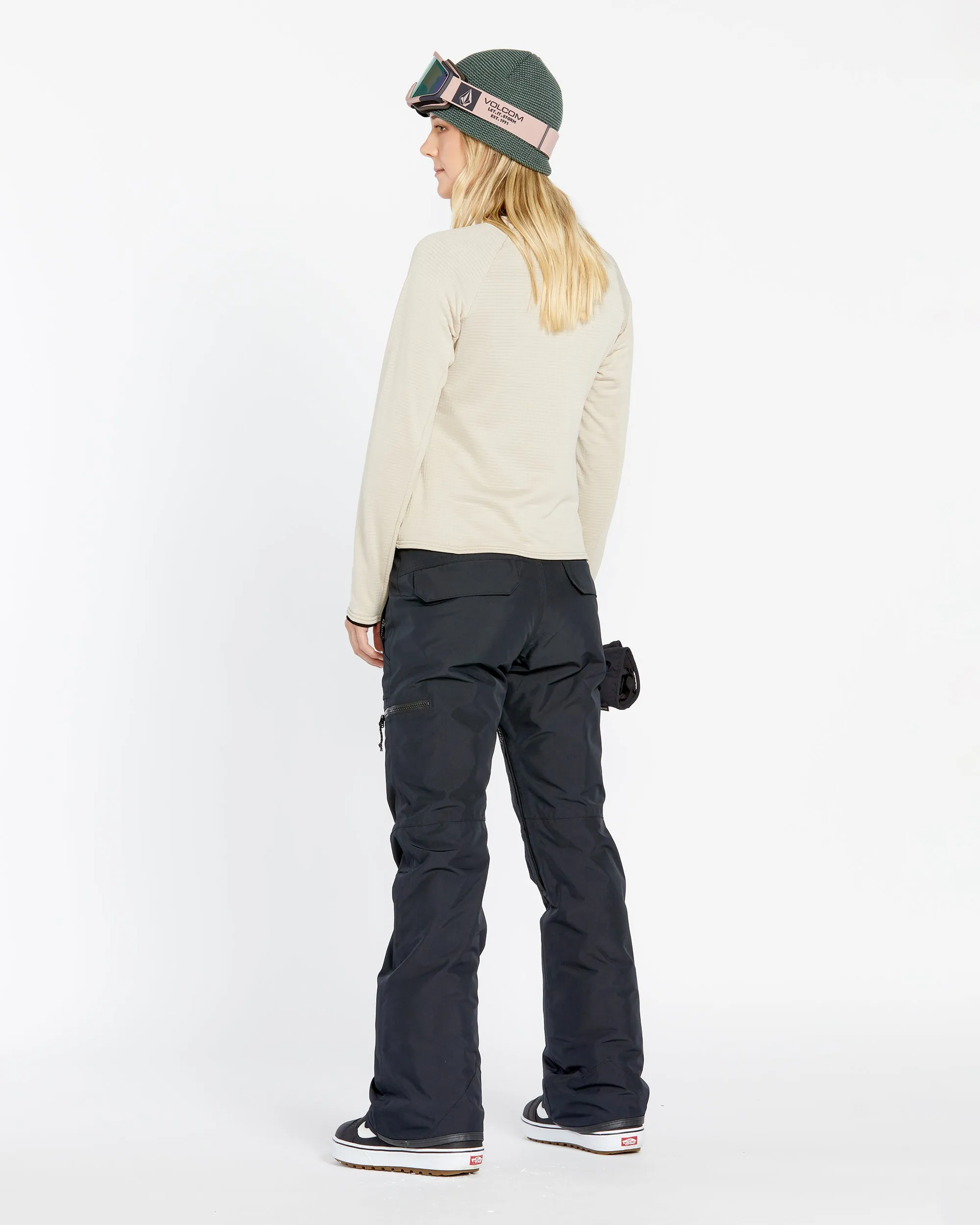 Womens Gridlock Crew Fleece - Stone