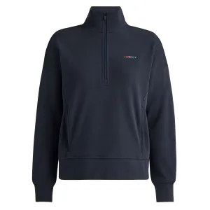 Womens I Hate Golf French Terry Quarter Zip Boxy Pullover Twilight - SS24