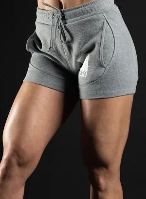 WOMEN'S KNOCKOUT SHORTS - GREY