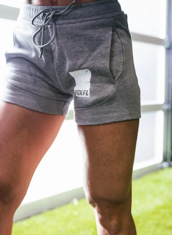 WOMEN'S KNOCKOUT SHORTS - GREY
