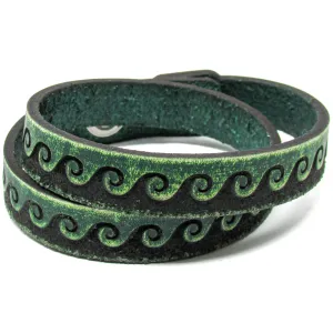 Women's Leather Wrap - Tidal Wave Wrap