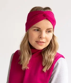 Women's Merino Wool Neck Warmer Fuchsia