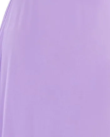 Women's Off Shoulder Ruffle Thigh Slit Bridesmaid Dresses | Lavender