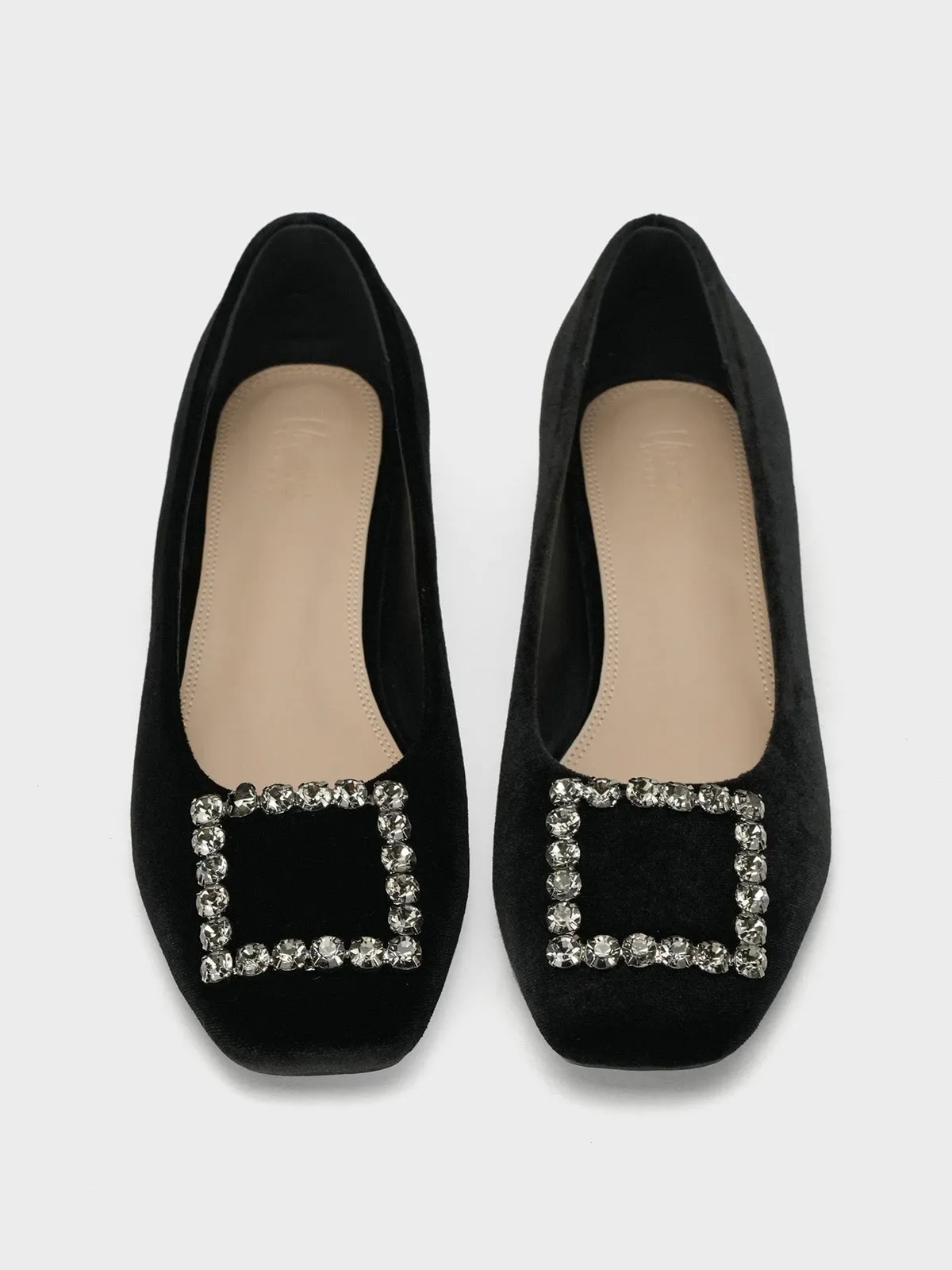 Women's "KOZUE" Buckled Detailing Ballerinas
