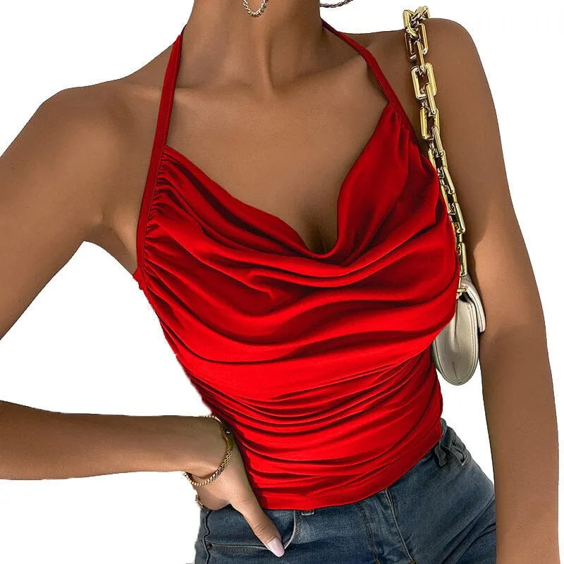 Womens sexy suspender vest top
