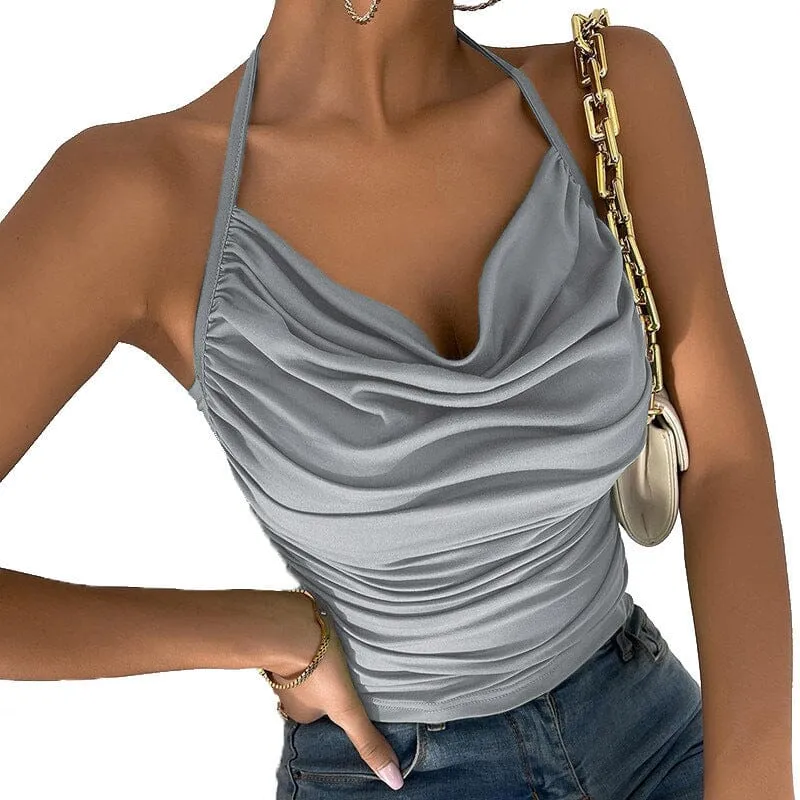 Womens sexy suspender vest top
