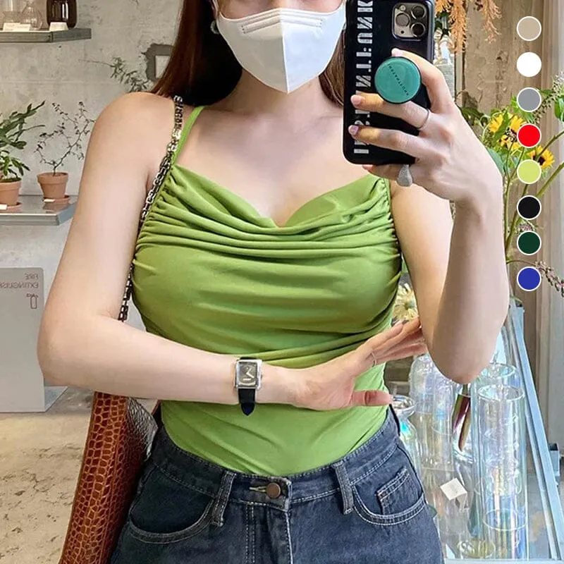 Womens sexy suspender vest top