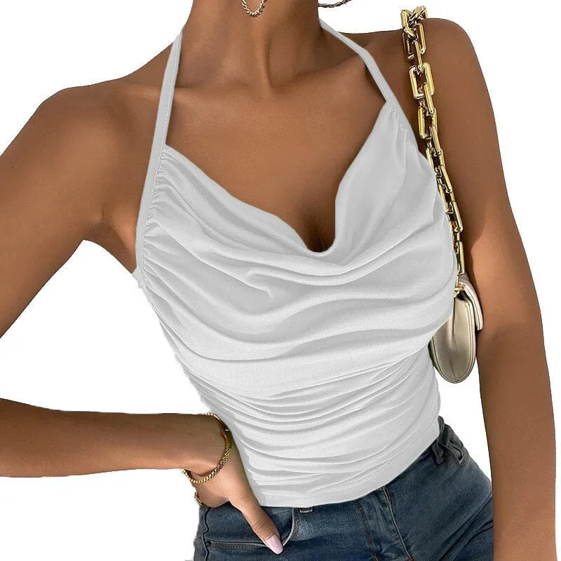 Womens sexy suspender vest top