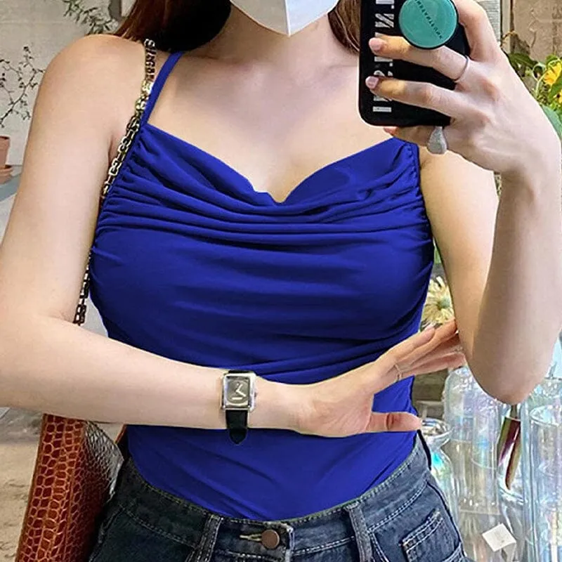 Womens sexy suspender vest top