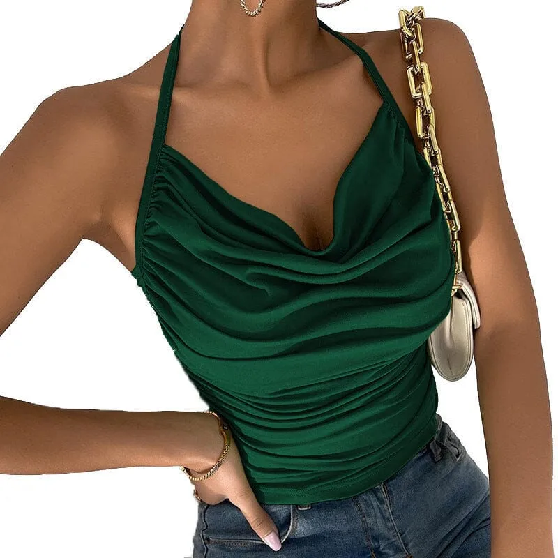 Womens sexy suspender vest top