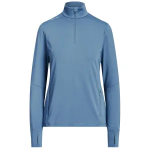 Womens Stretch Jersey Quarter-Zip Pullover Hatteras Blue - SS23