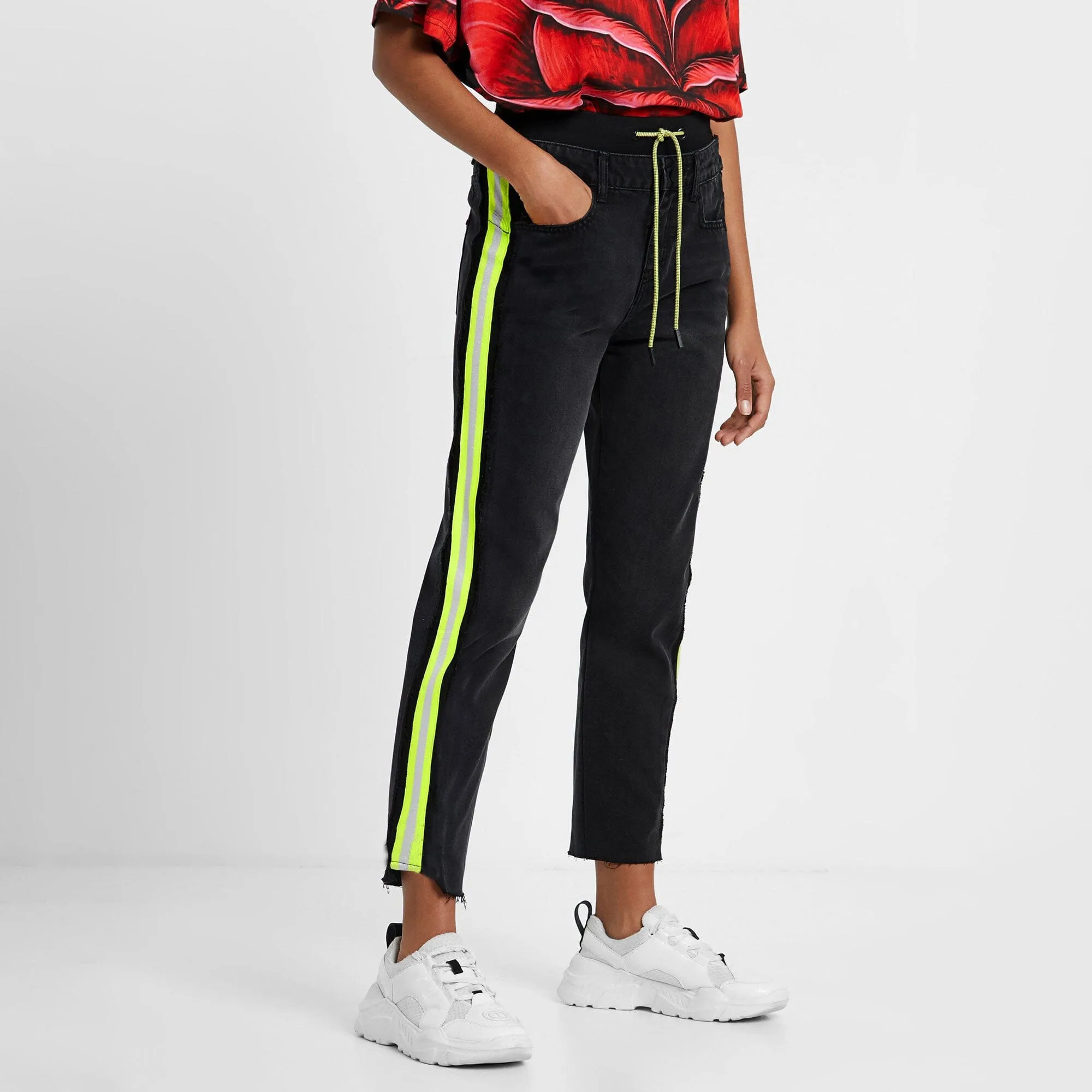 Women's Stylish Denim Draw cord Pants