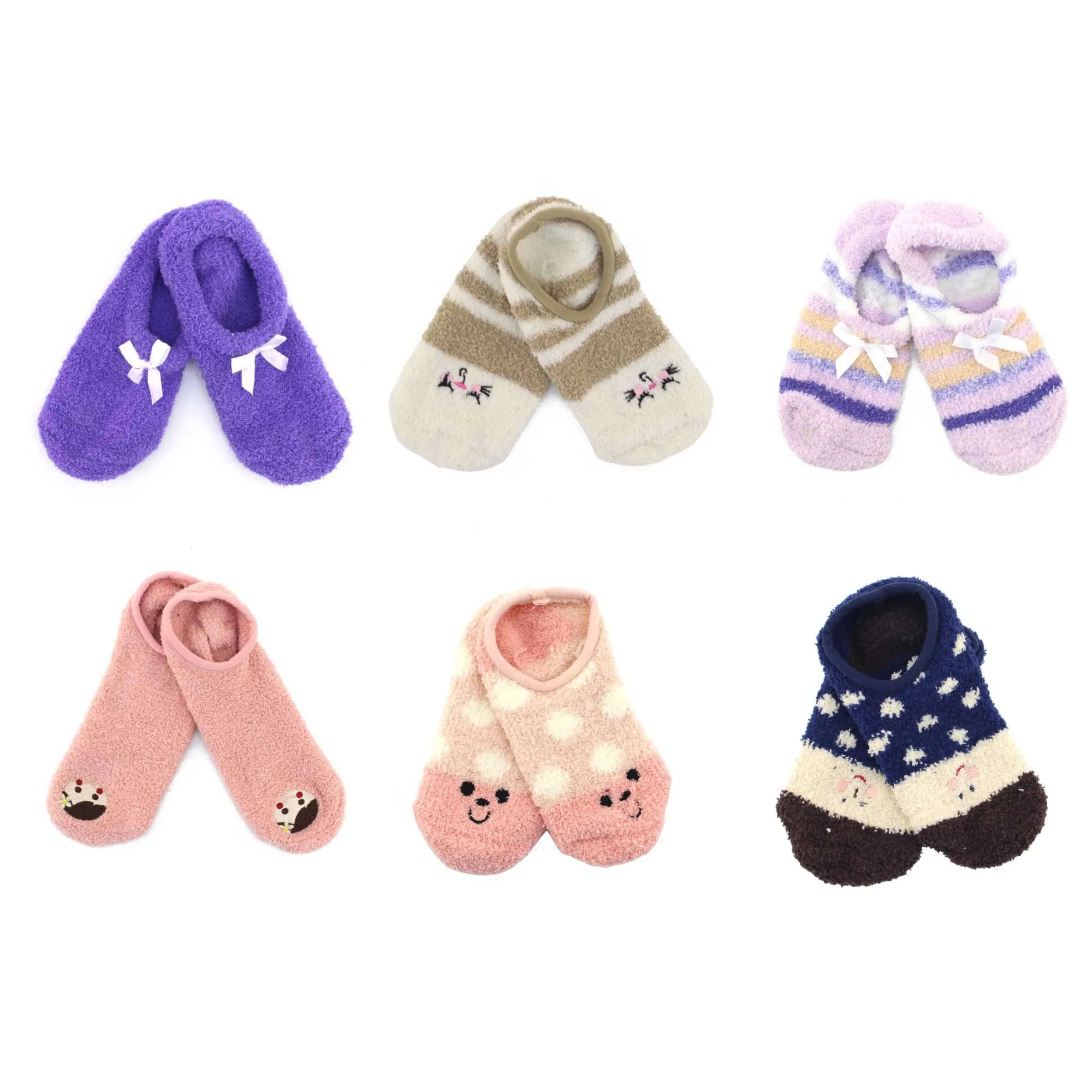 Women's Super Soft Warm Cozy Fuzzy Socks Assortments - 12 Pair Value Packs