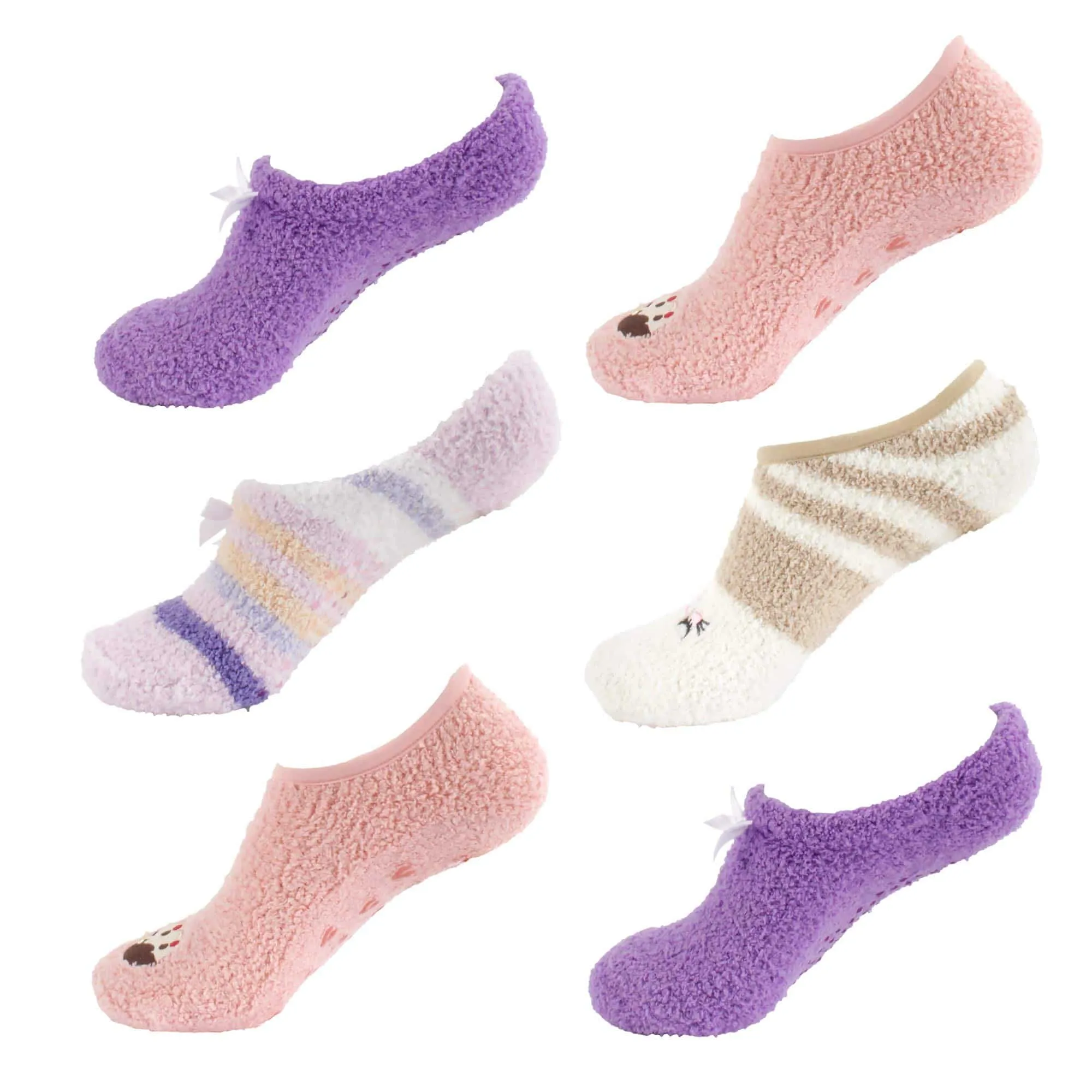 Women's Super Soft Warm Cozy Fuzzy Socks Assortments - 12 Pair Value Packs