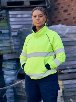 Women's Taped Hi Vis Fleece Jumper - BKL6818T