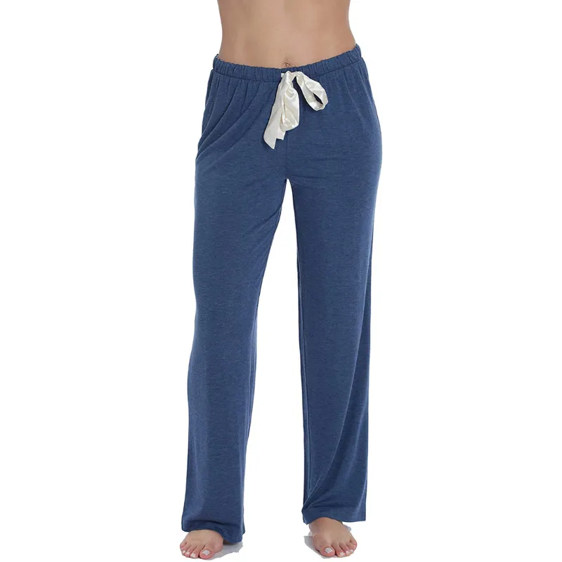 Women's Ultra Soft Solid Stretch Jersey Pajama Pants
