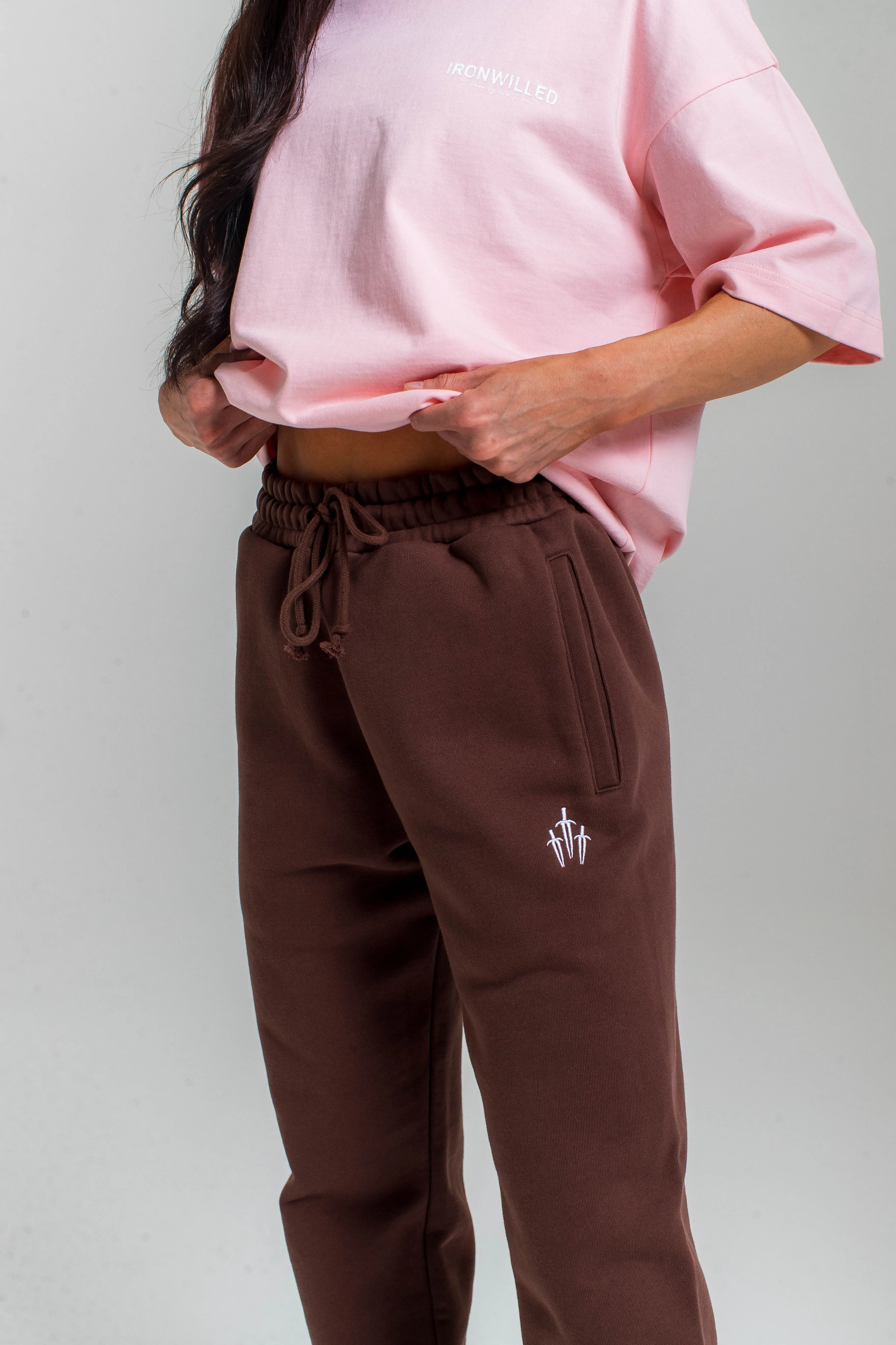 WOMEN'S UNITY DAGGER RELAXED SWEATPANTS - MOCHA