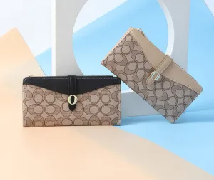 Women's Wallet Long Autumn and Winter Coin Purse Women's High-end Pattern Zipper Clutch