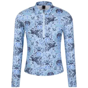 Womens Winged Wolf Halley II Mid Layer Wolf Blue - AW24