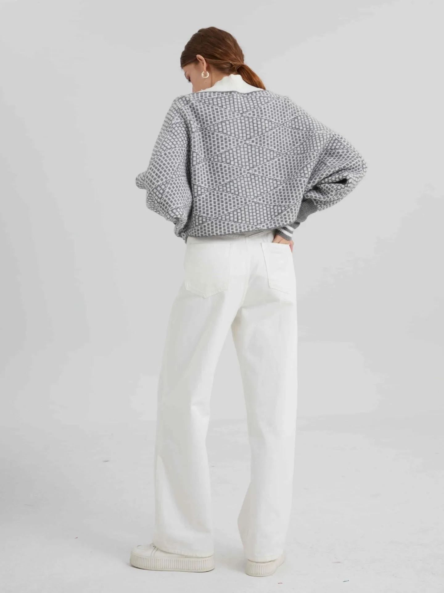 Wool-Blend Off Shoulder Sweater