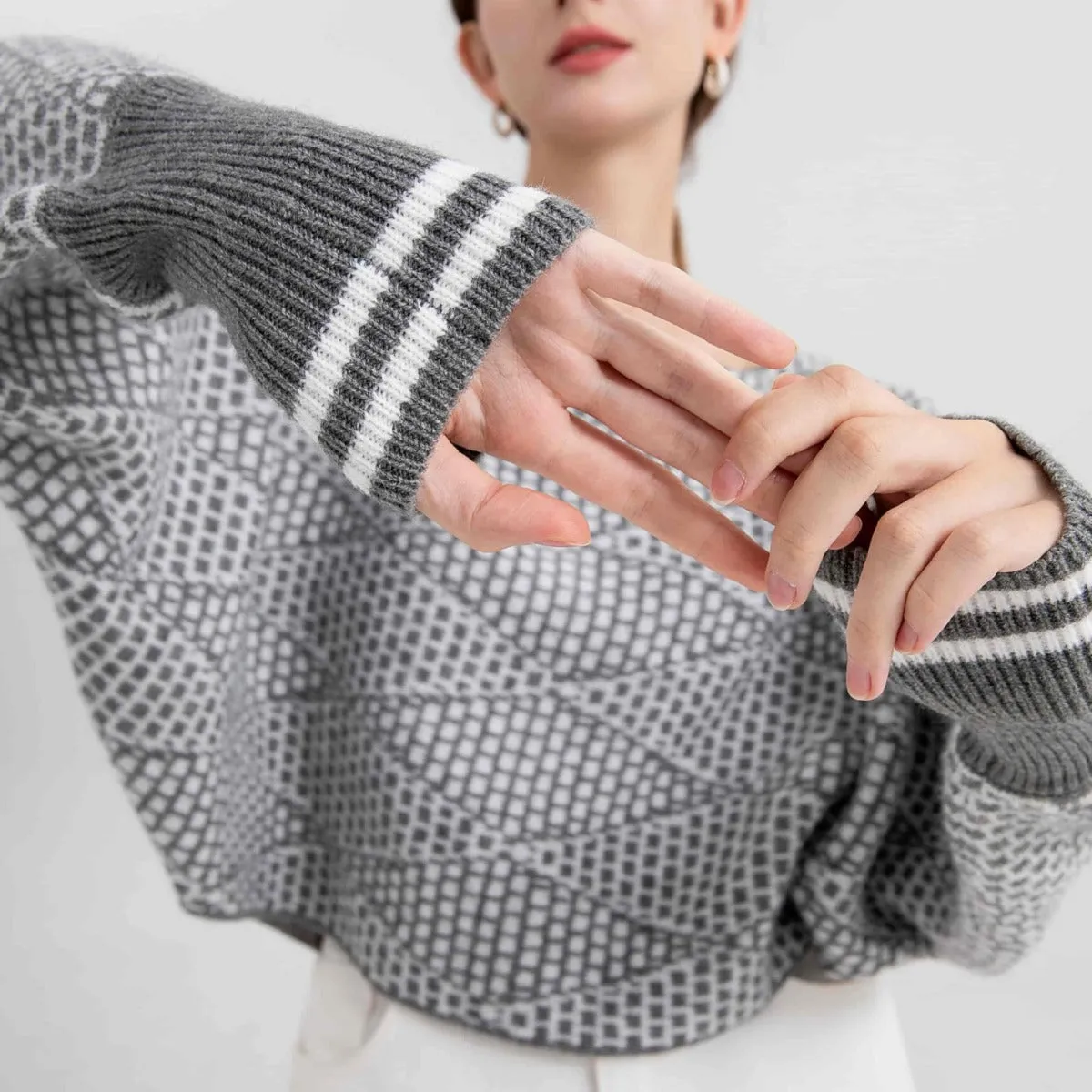 Wool-Blend Off Shoulder Sweater