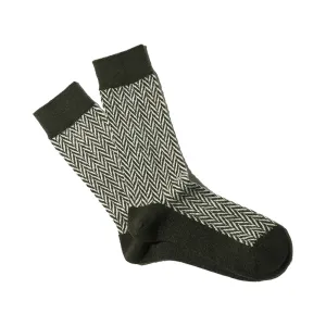 Wool Herringbone Crew