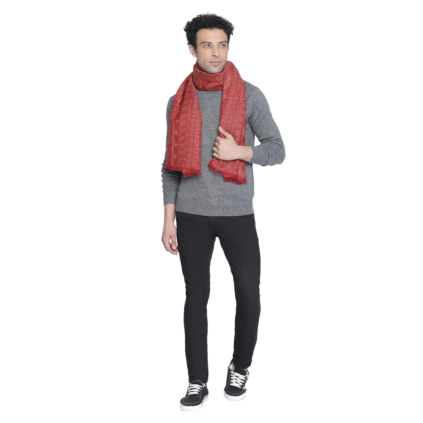 Wool Metallic Men Muffler